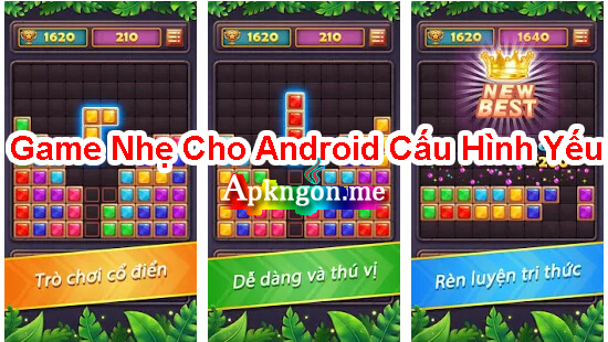 block puzzle cho android cau hinh thap - Top Game Nhẹ Cho Android Cấu Hình Yếu